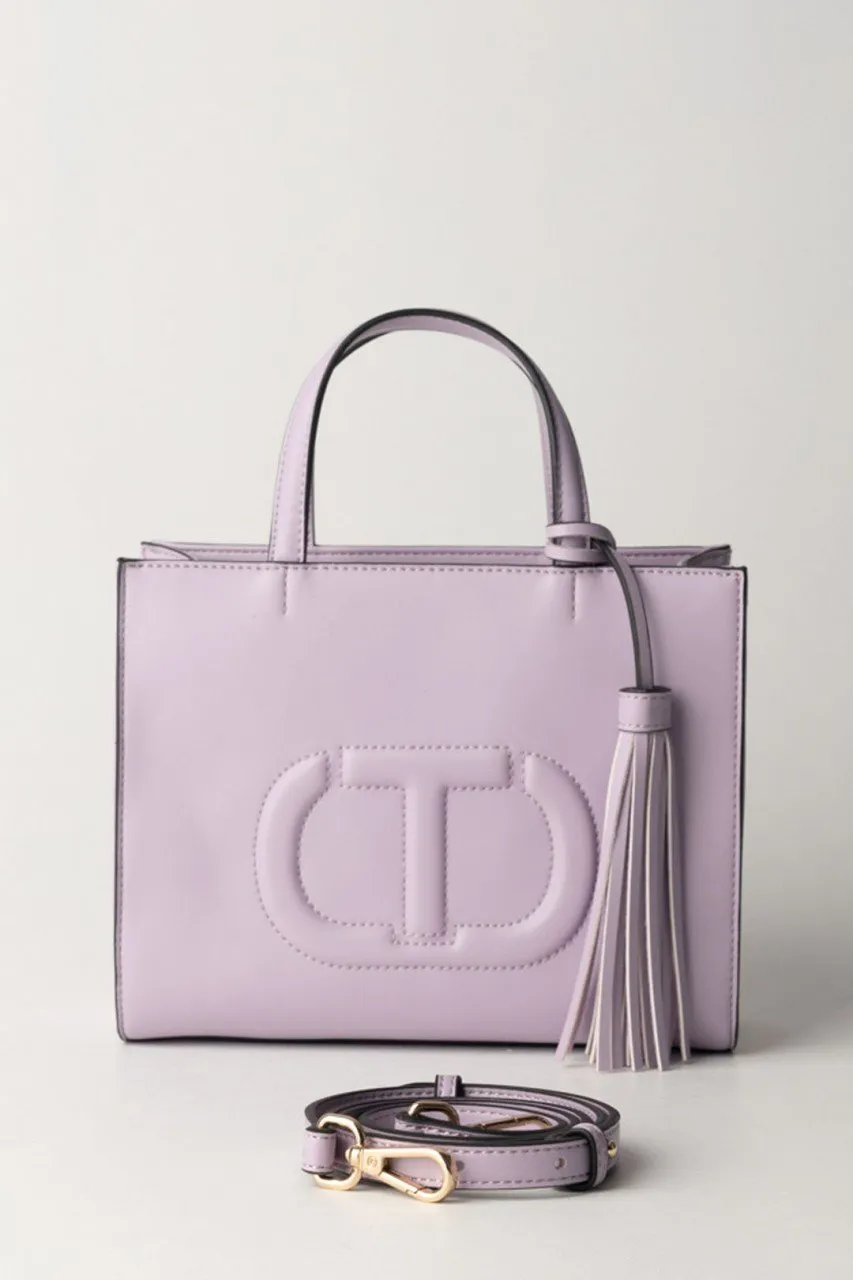 Borsa a tracolla con nappa AMETISTA CHIARA