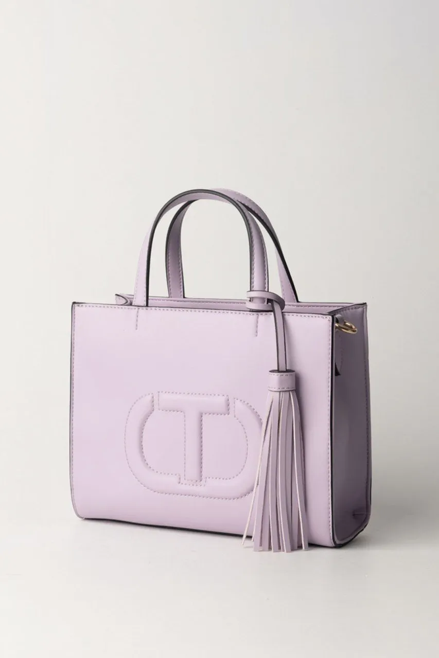 Borsa a tracolla con nappa AMETISTA CHIARA
