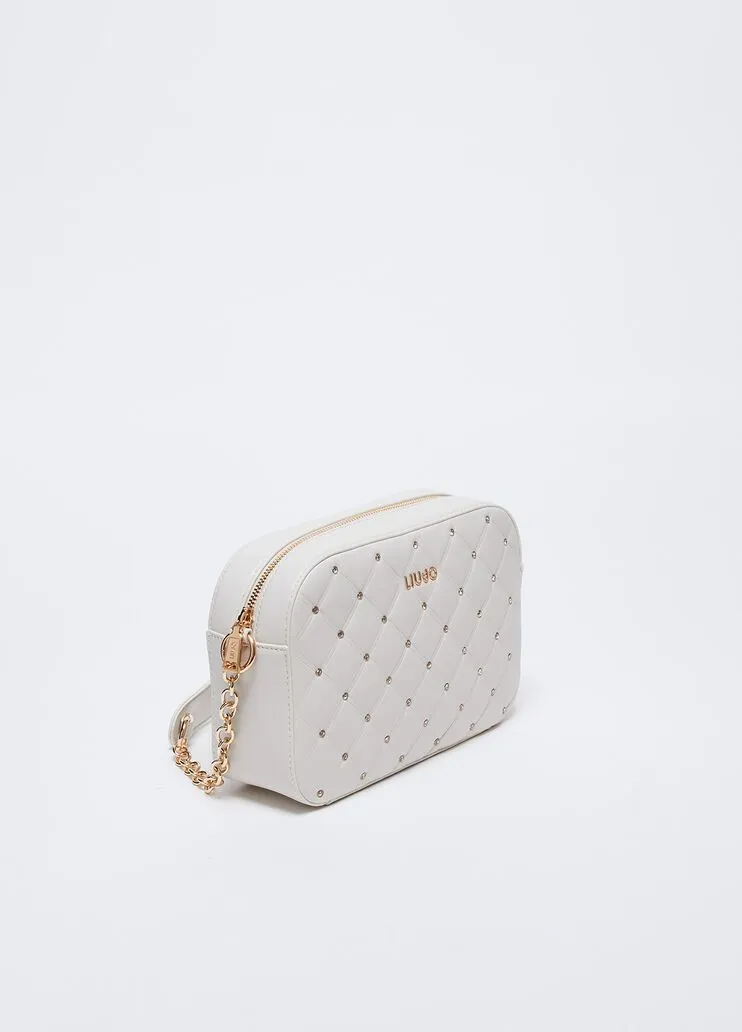 Borsa a tracolla con strass liu jo