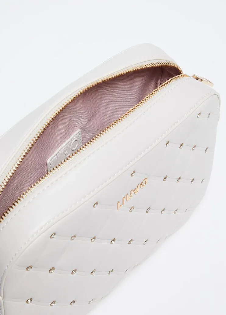 Borsa a tracolla con strass liu jo