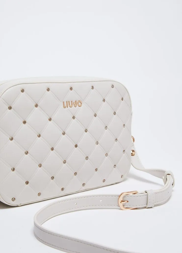 Borsa a tracolla con strass liu jo
