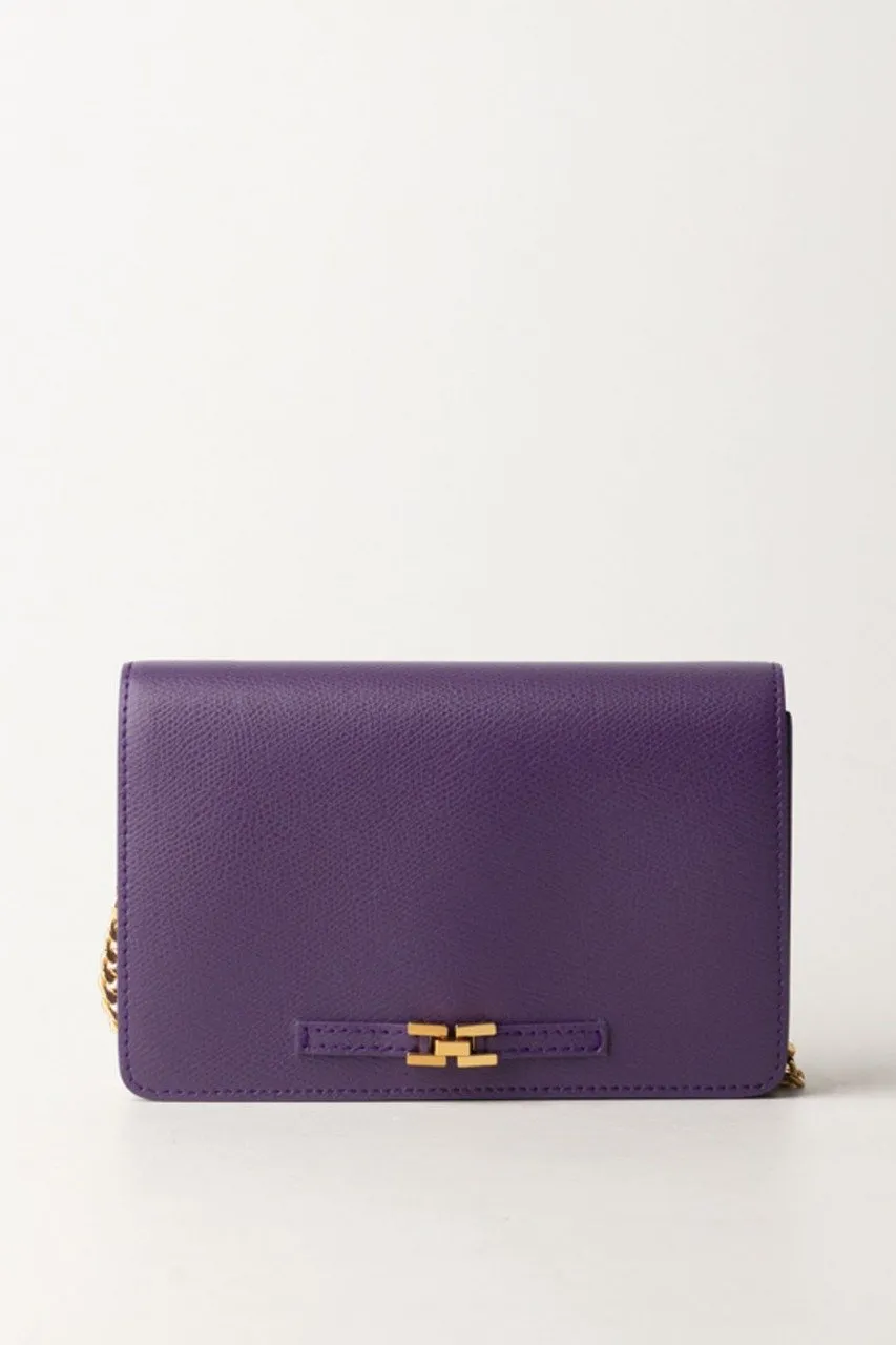 Borsa a tracolla effetto micro grana IRIS