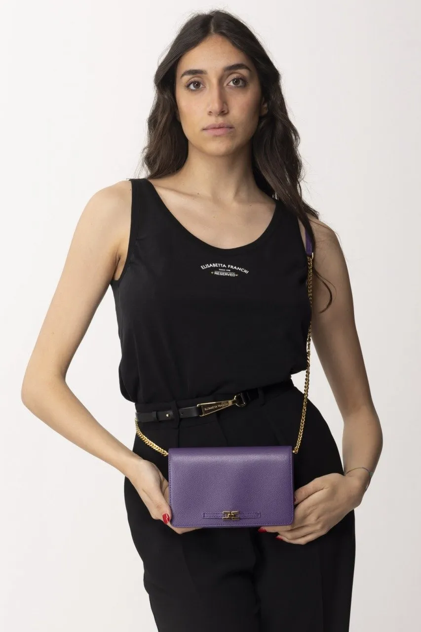 Borsa a tracolla effetto micro grana IRIS