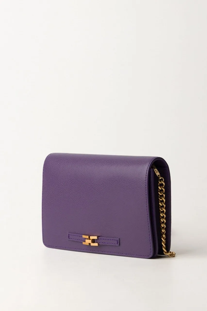 Borsa a tracolla effetto micro grana IRIS