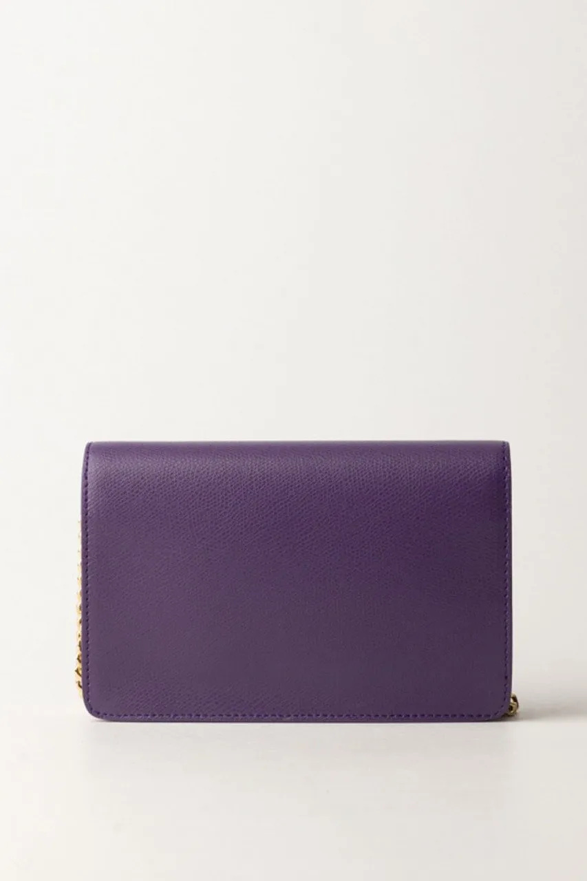 Borsa a tracolla effetto micro grana IRIS