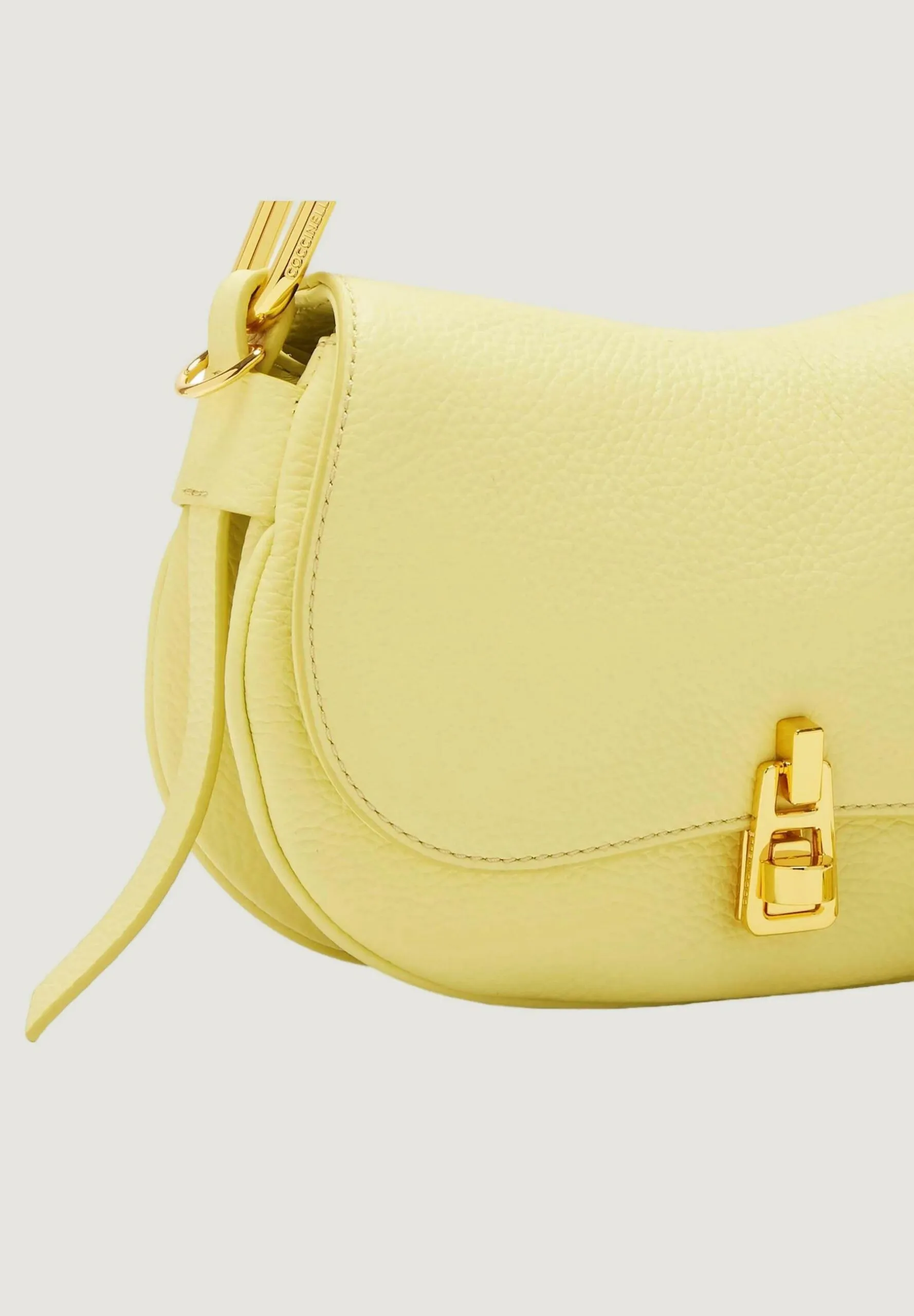 Borsa Coccinelle GRAINED LEATHER Giallo lime