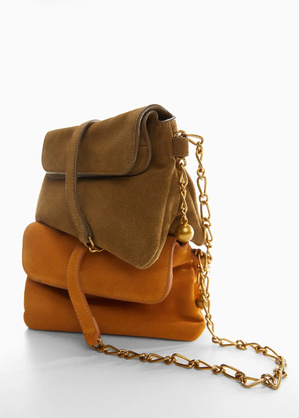Borsa crosta di cuoio catena
