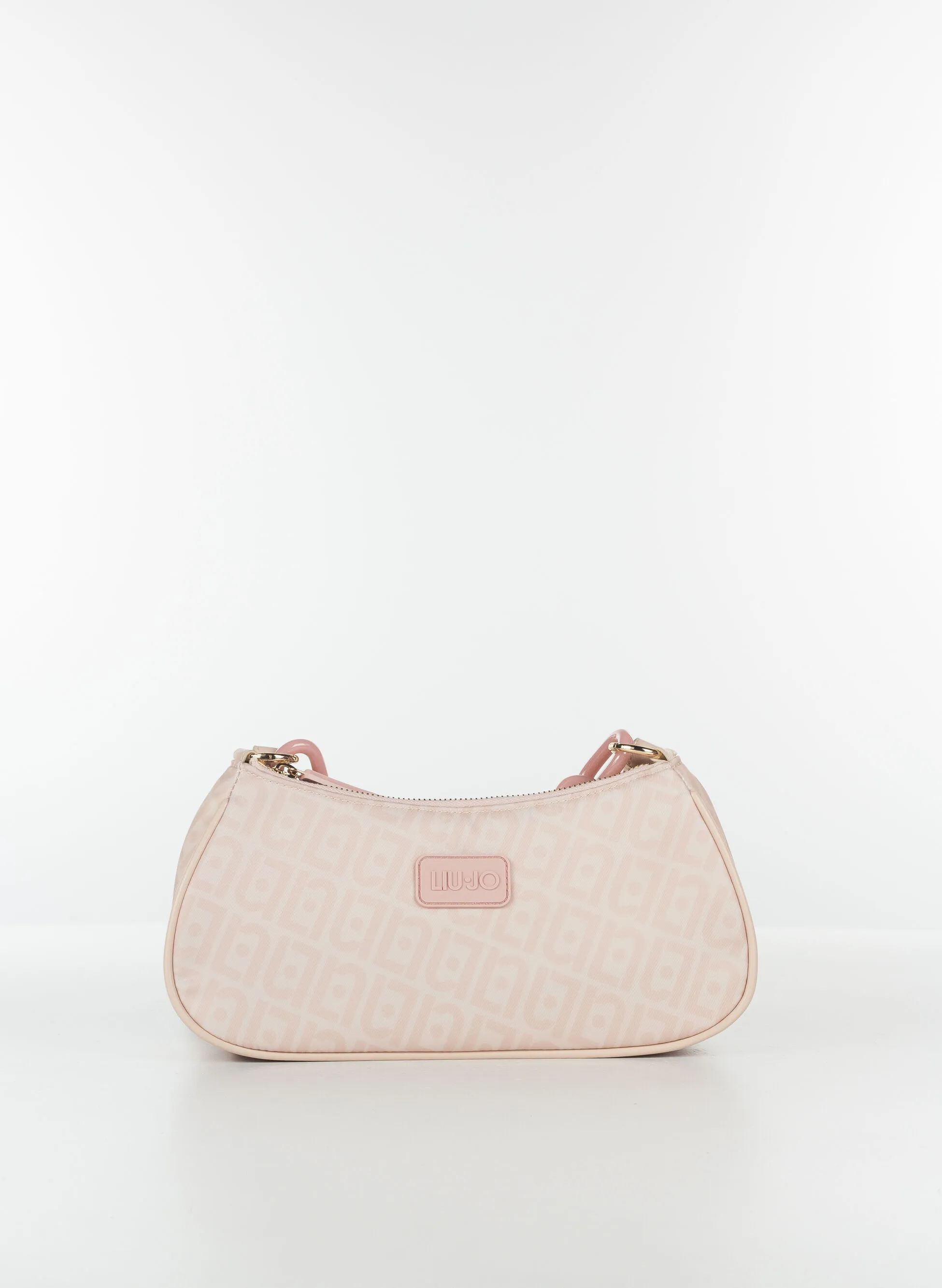 borsa hobo con logo all-over