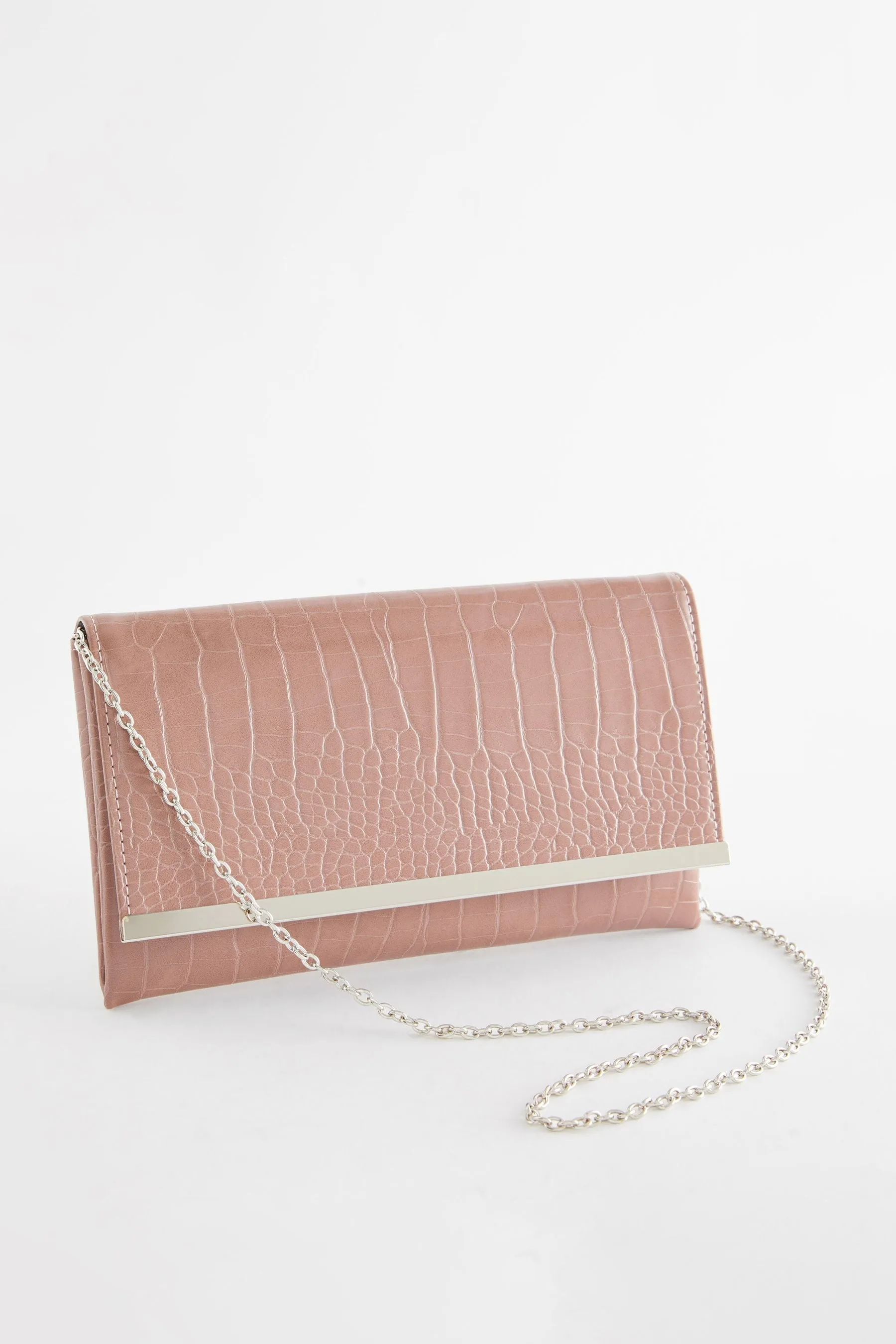 Borsa pochette con catena a tracolla rimovibile