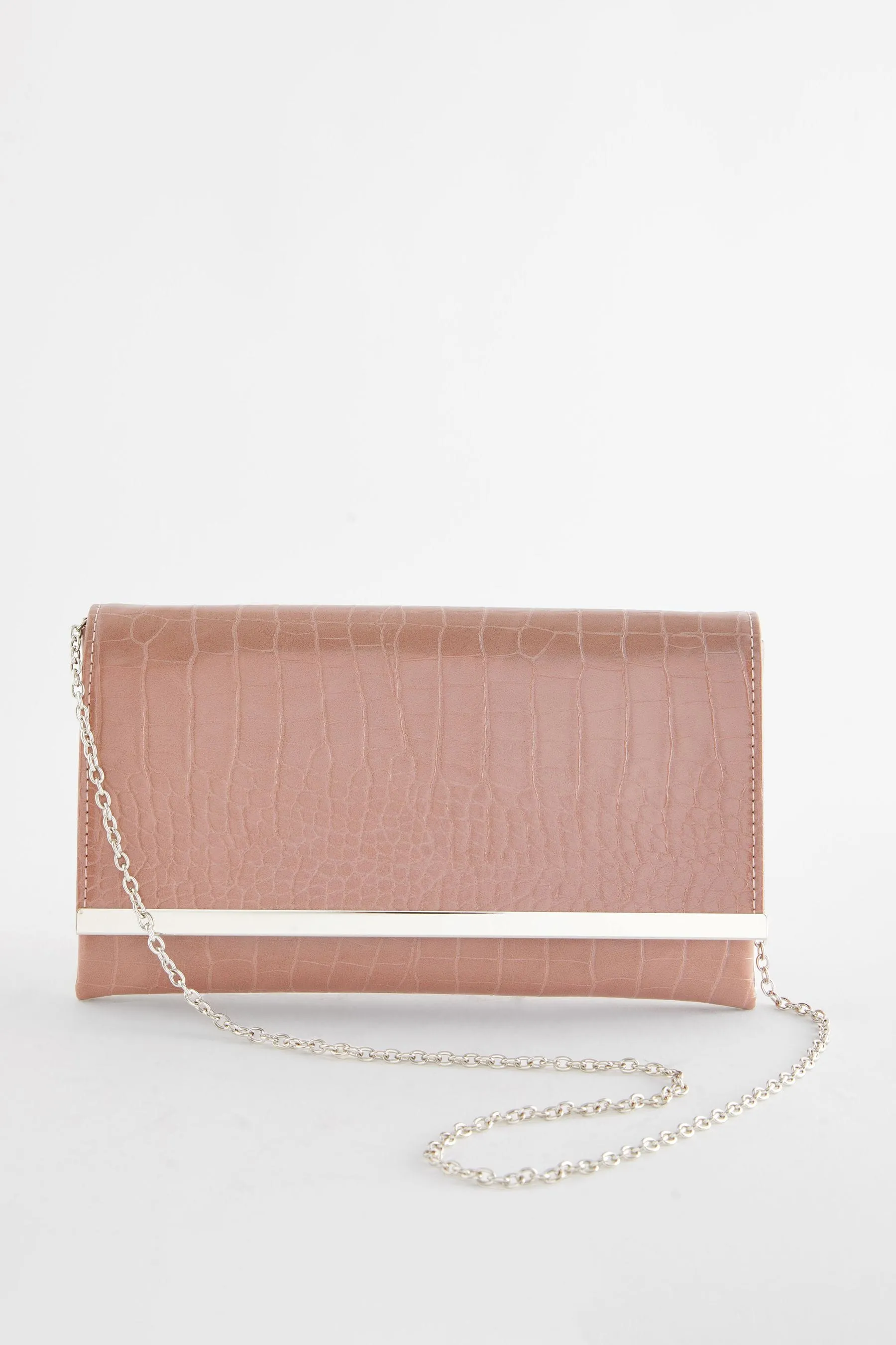 Borsa pochette con catena a tracolla rimovibile