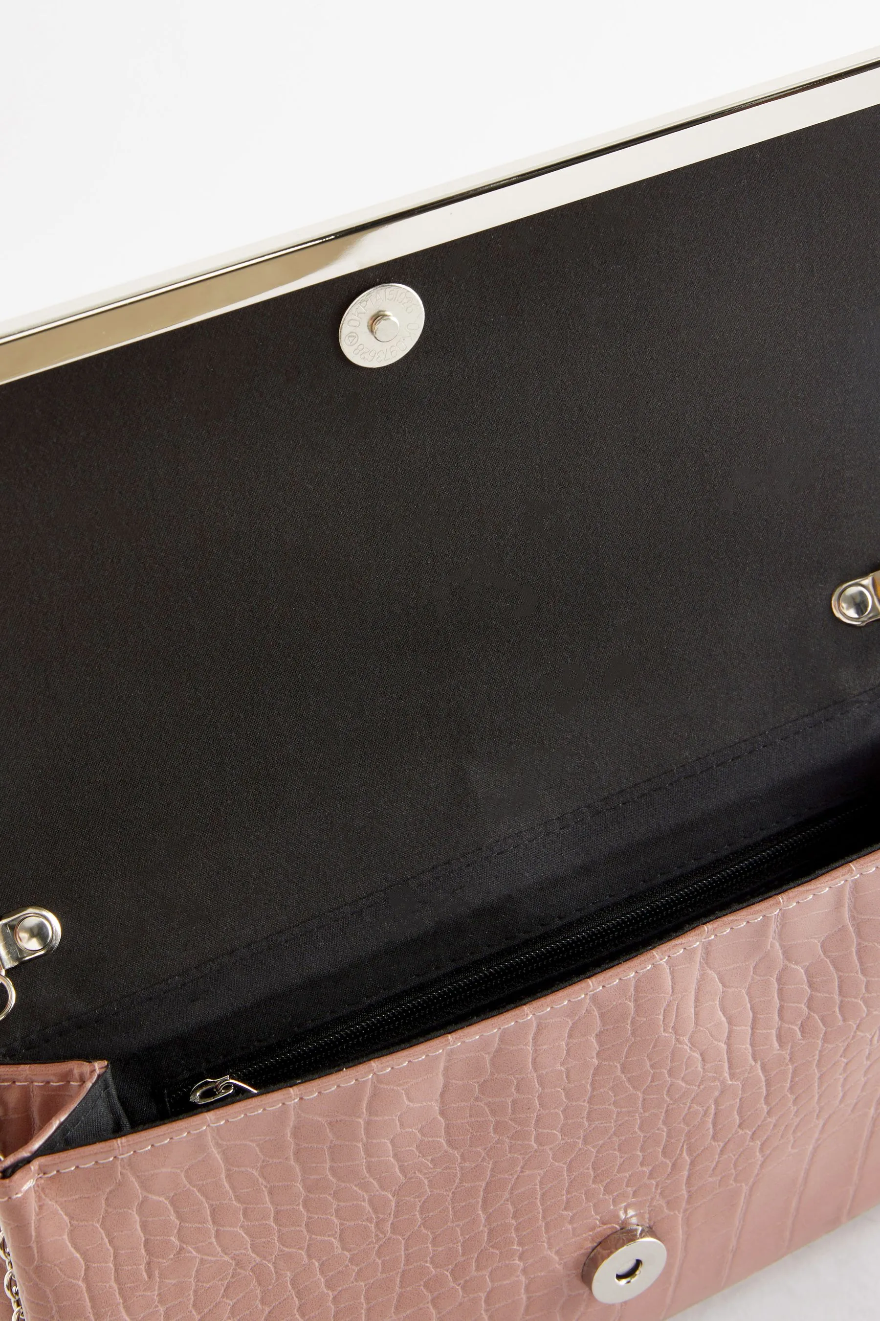 Borsa pochette con catena a tracolla rimovibile