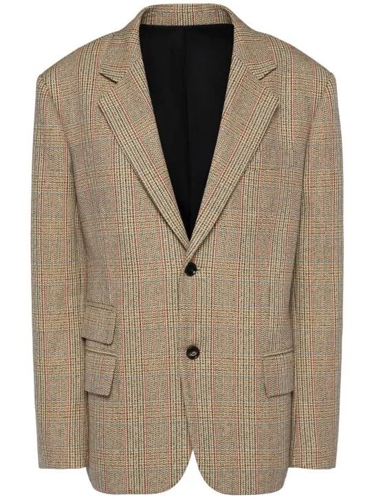 Bottega Veneta Blazer in misto lana Principe di Galles 