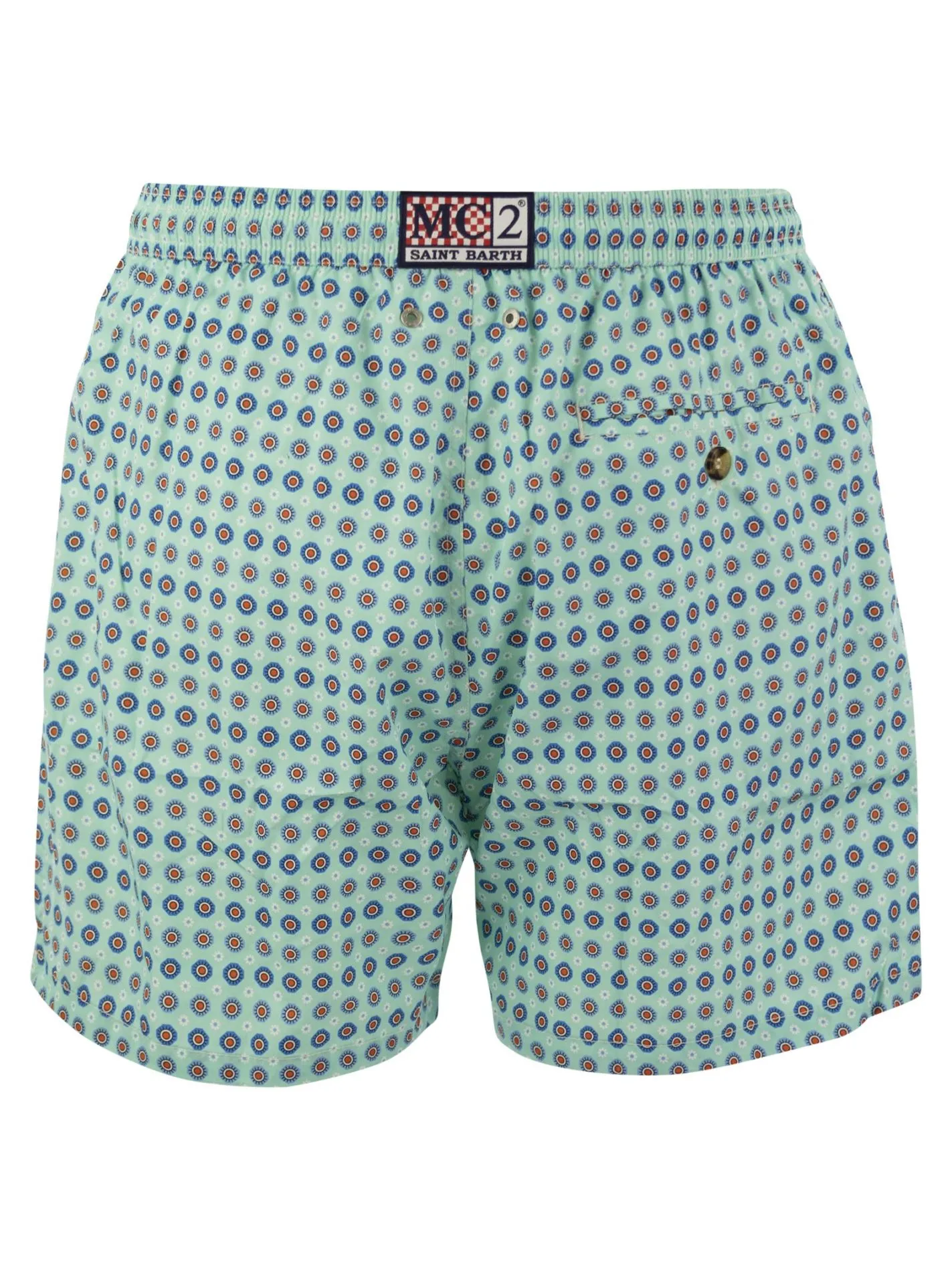 Boxer mare in tessuto leggero con stampa