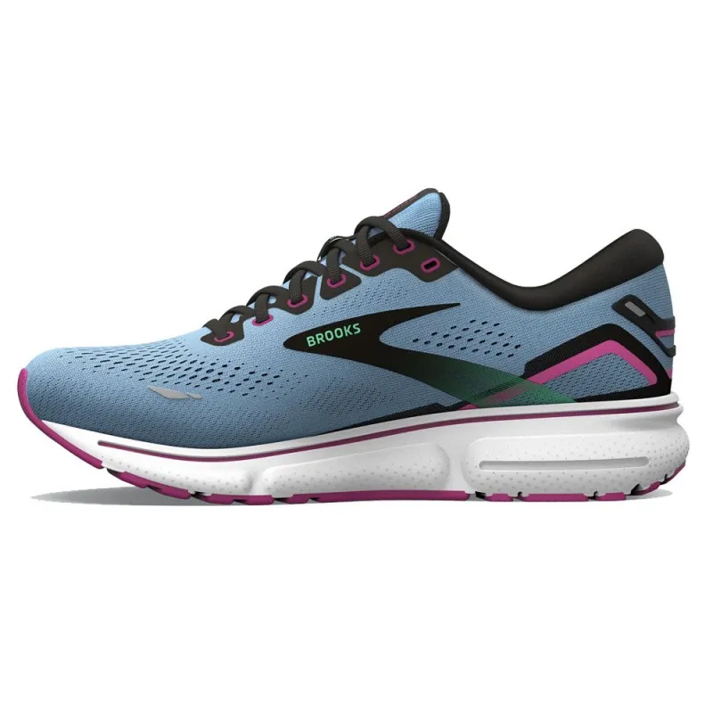Brooks Ghost 15 Blu Nero Rosa - Scarpe Running Donna