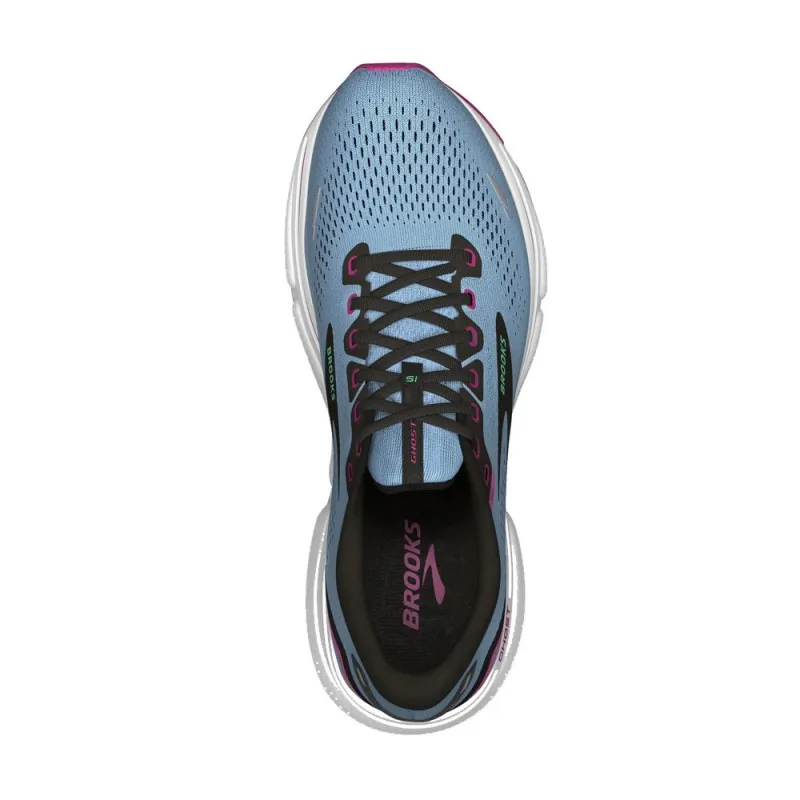Brooks Ghost 15 Blu Nero Rosa - Scarpe Running Donna