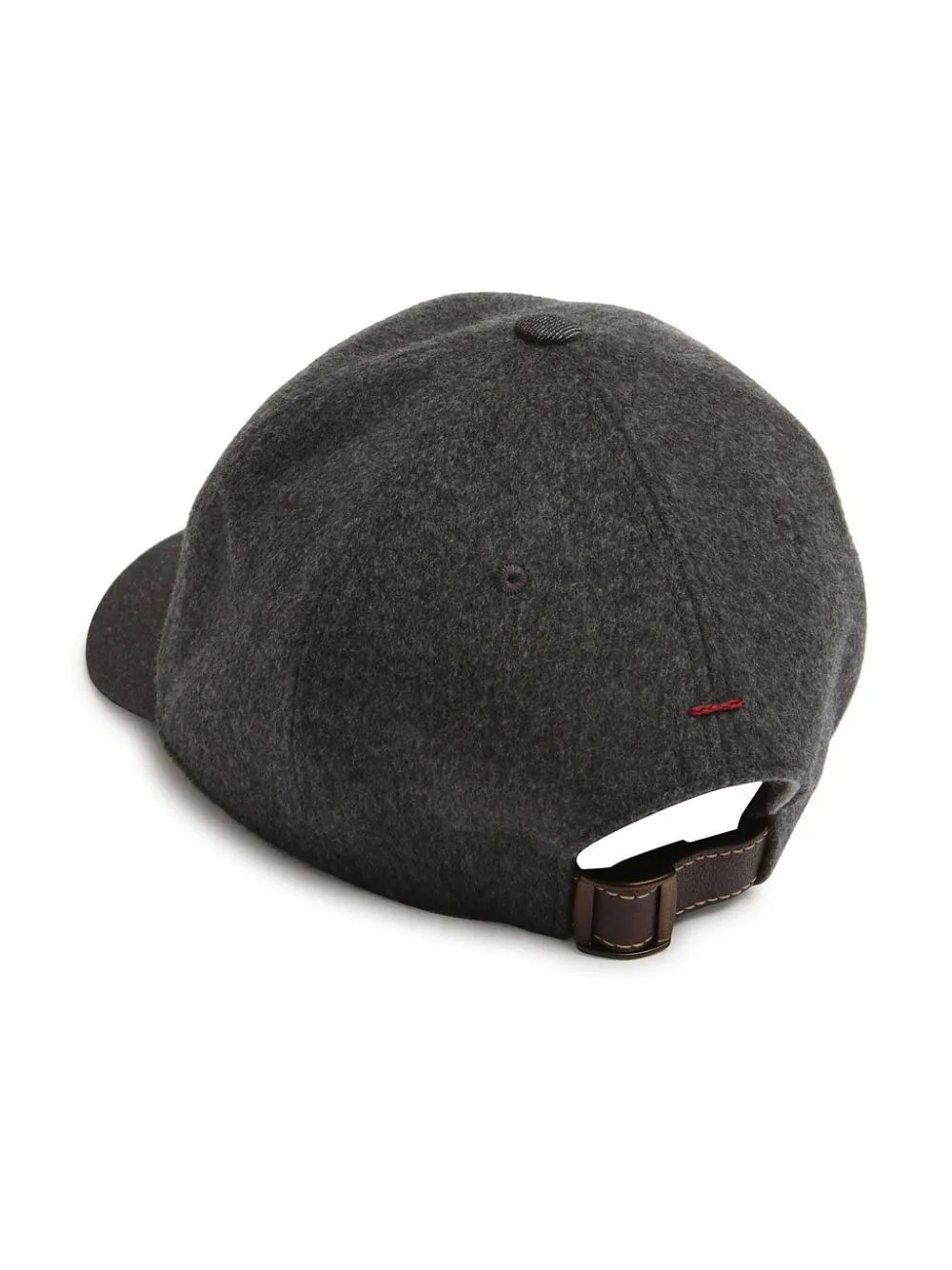 Brunello Cucinelli-berretto in lana-cashmere con logo ricamato