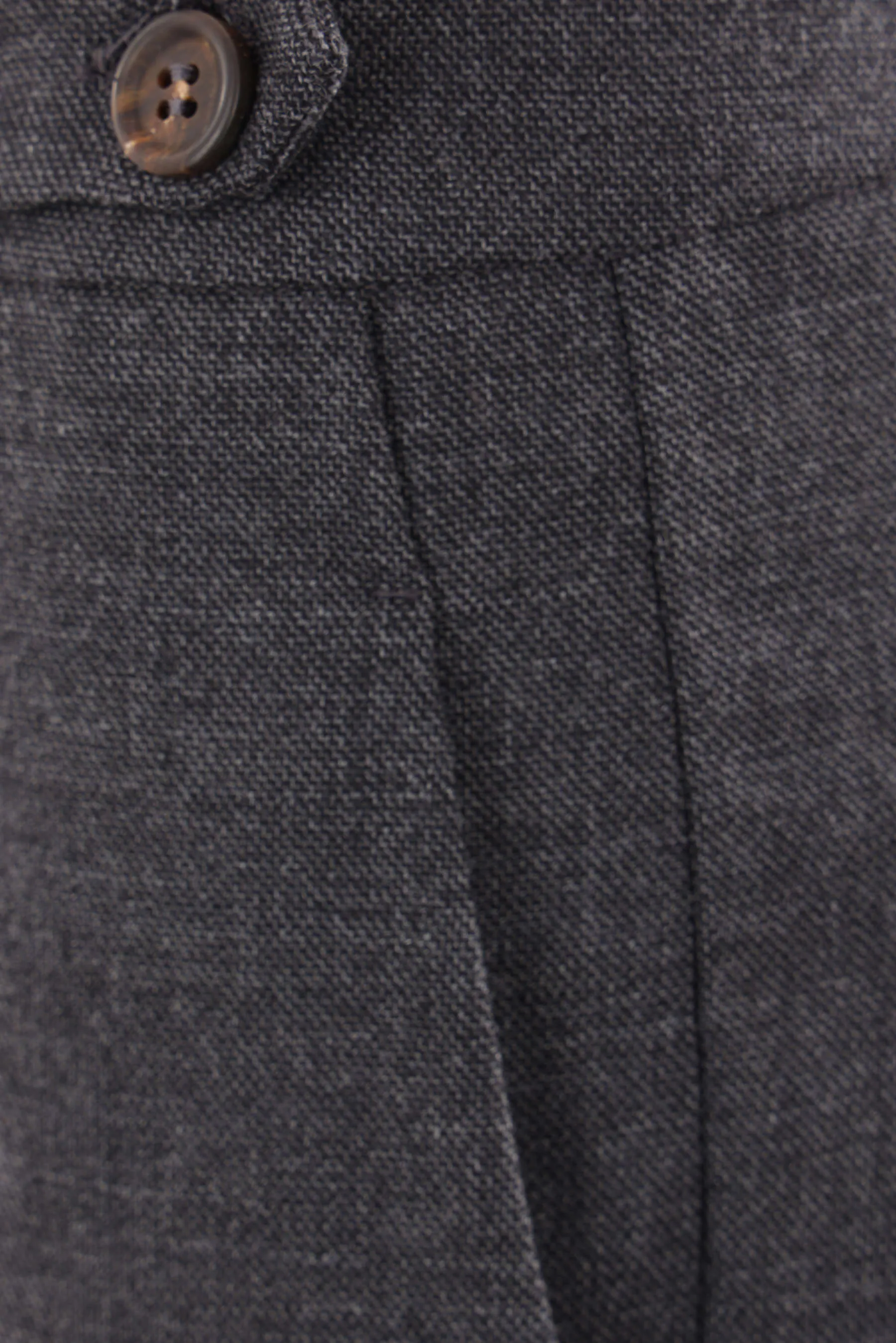  BRUNELLO CUCINELLI pantalone sigaretta in lana con monile 