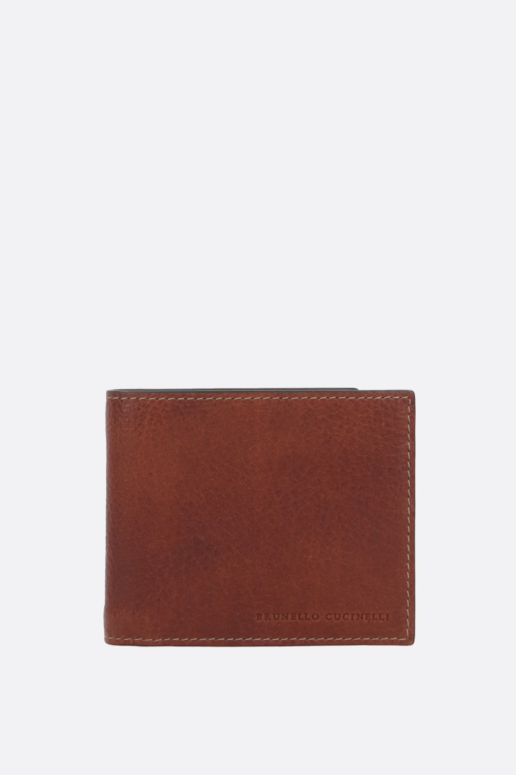  BRUNELLO CUCINELLI portafogli billfold in pelle martellata 