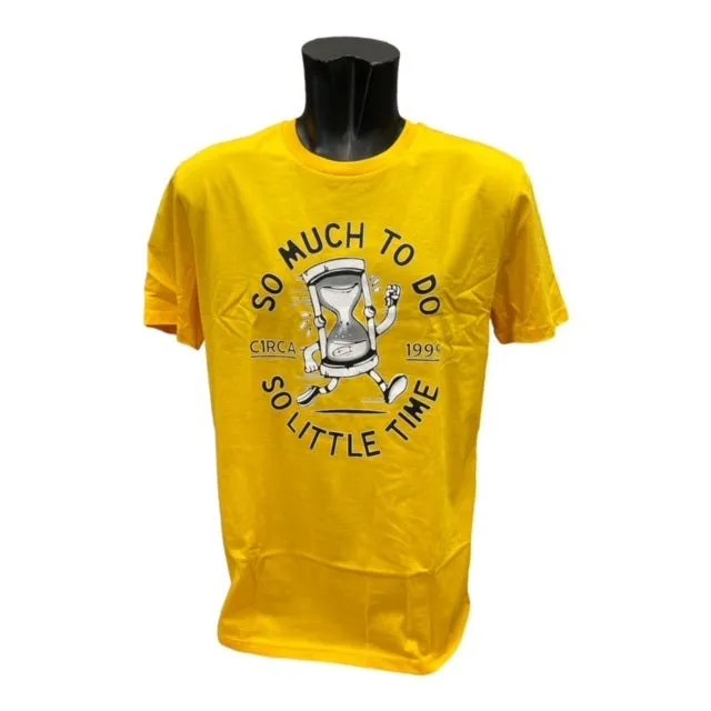 C1RCA maglietta manica corta da uomo Time MTS140 giallo oro