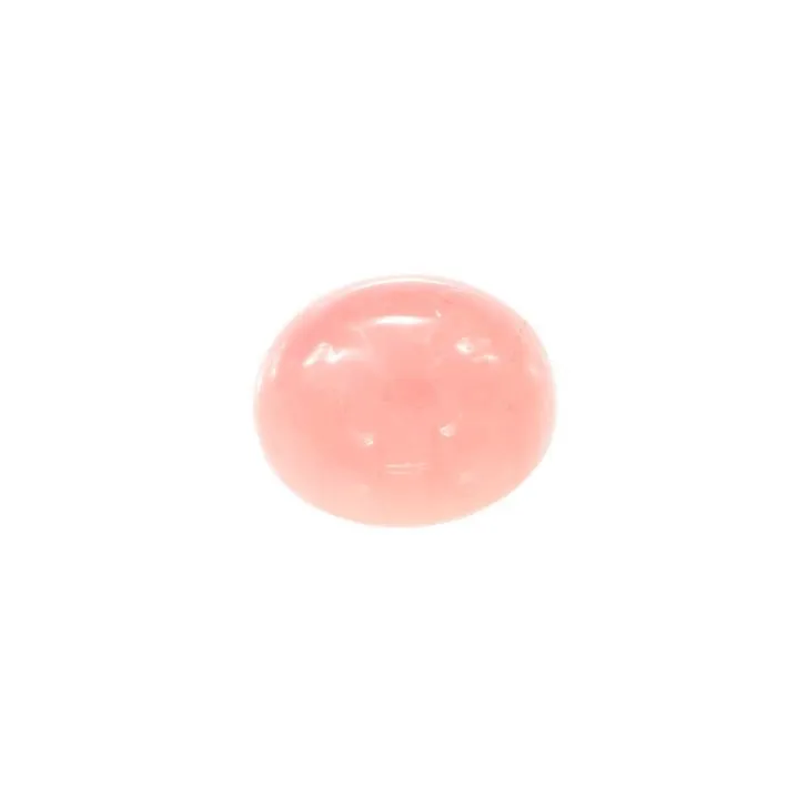 Cabochon ovale di quarzo rosa naturale
