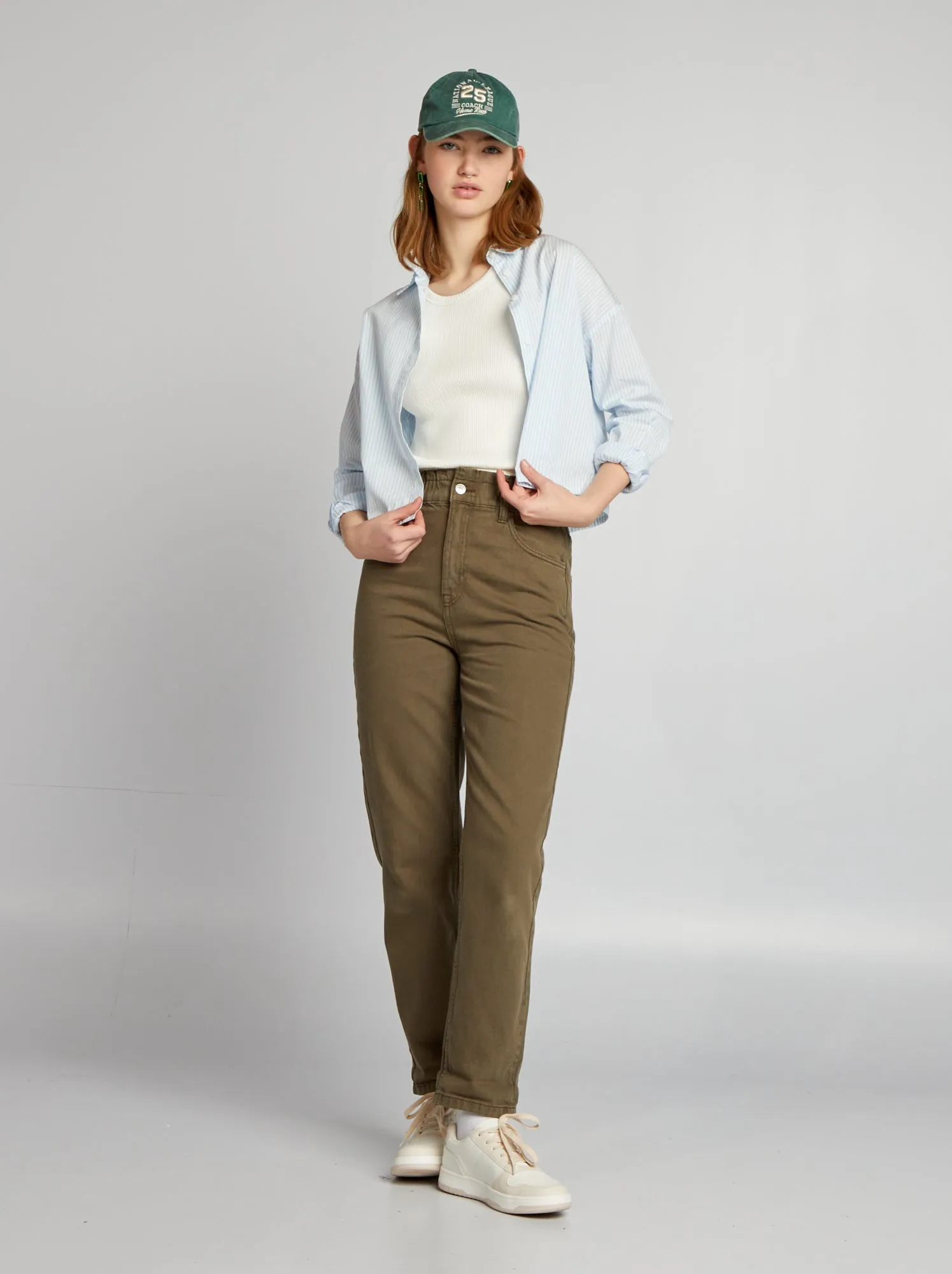 Camicia cropped in popeline - BLU