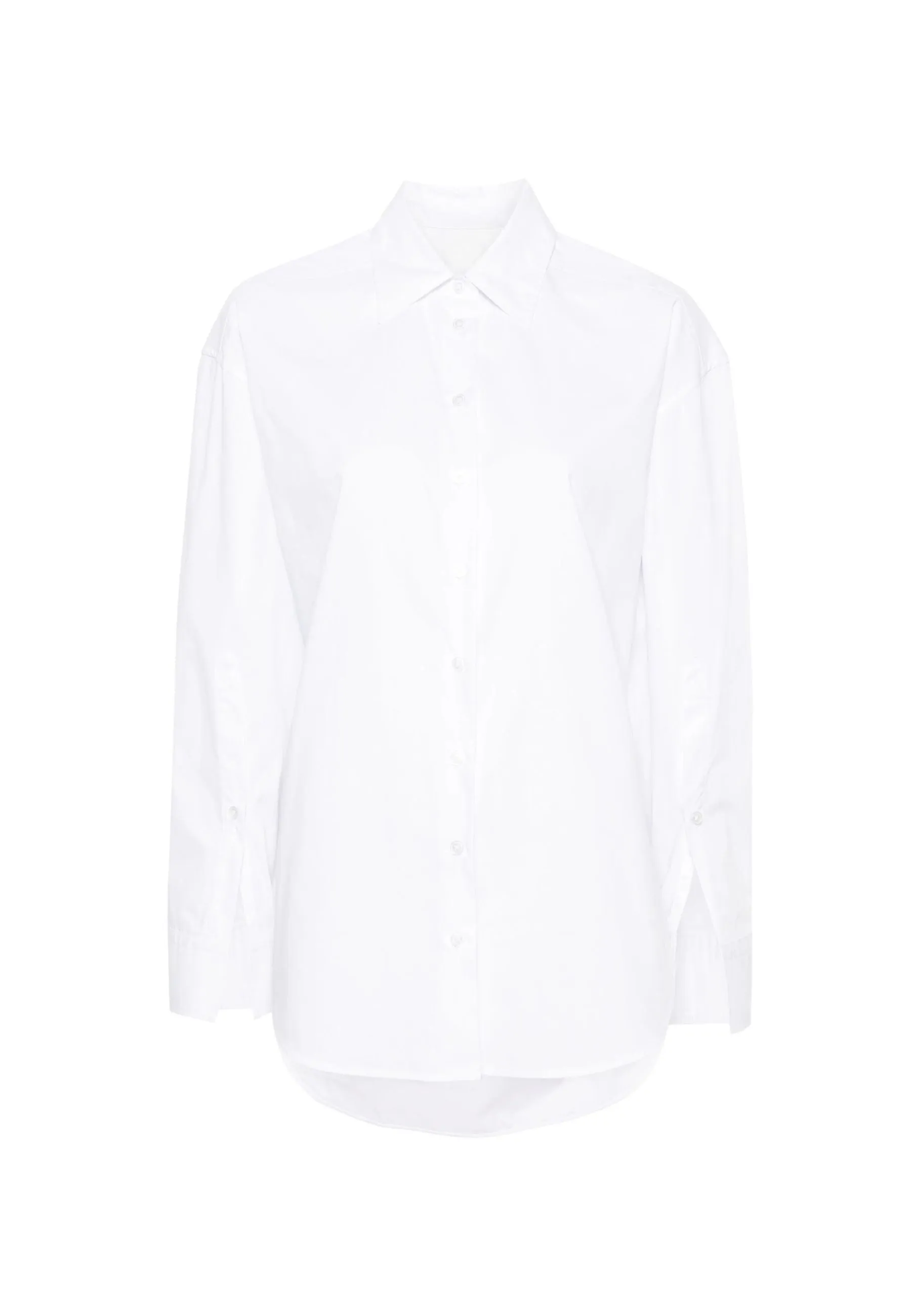 Camicia in popeline con ricamo
