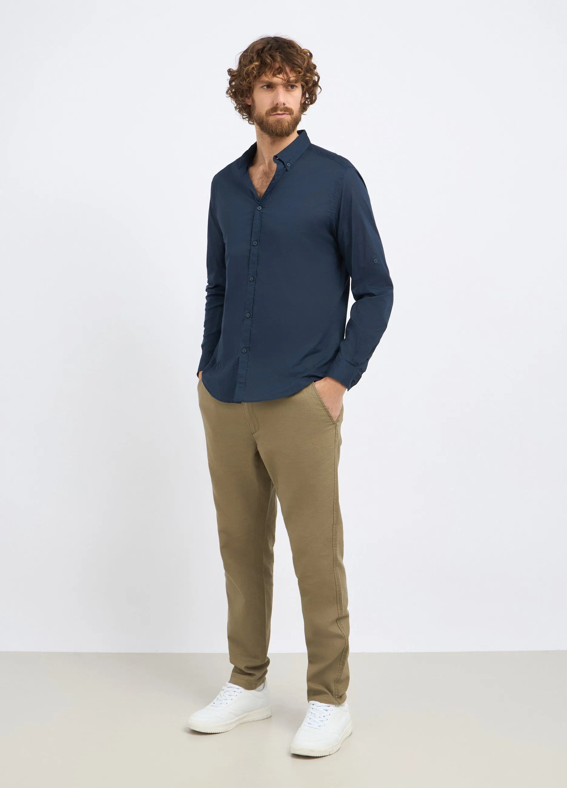 Camicia in puro cotone uomo