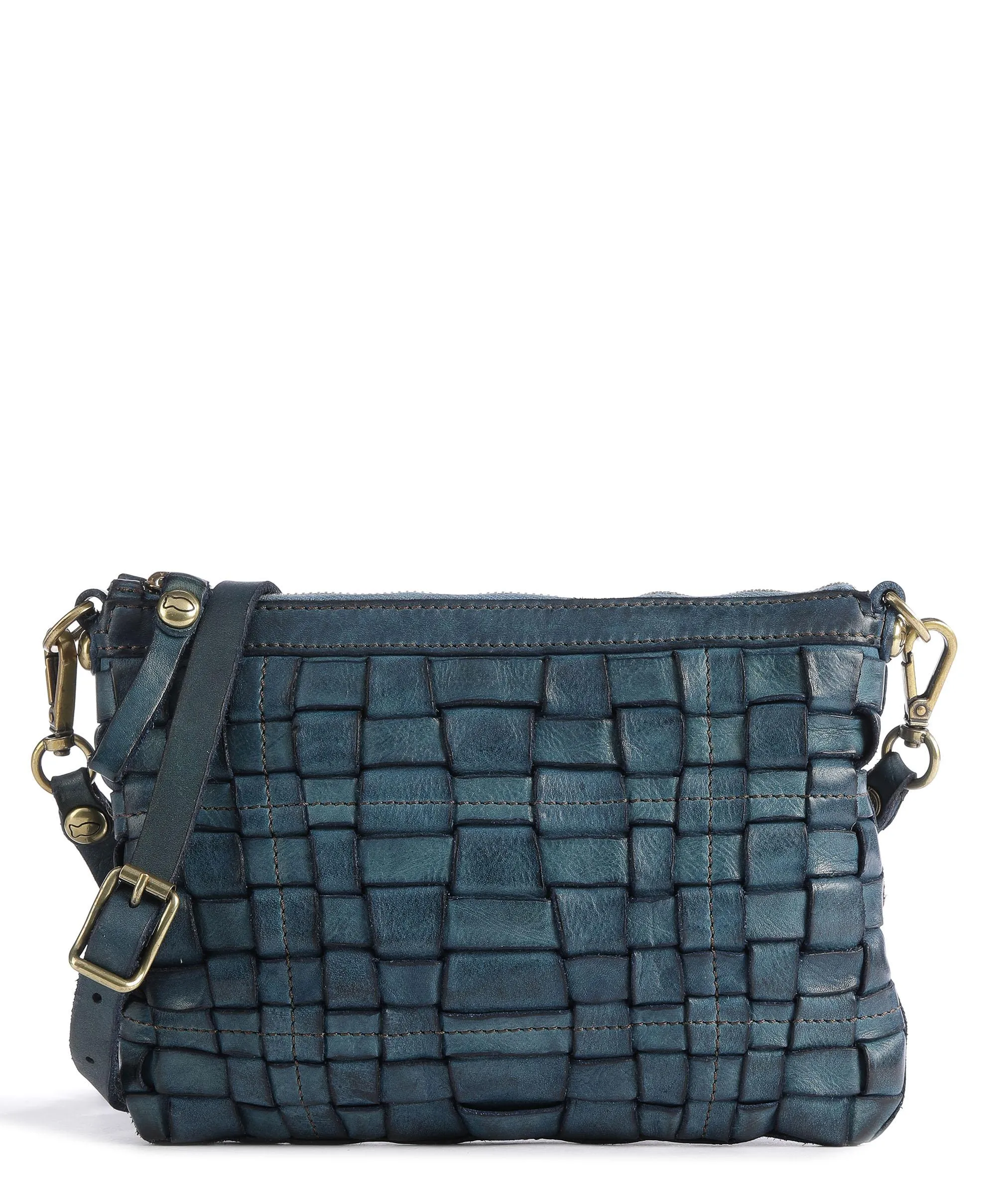  Campomaggi Prestige Borsa a tracolla pelle di vacchetta grana blu scuro  