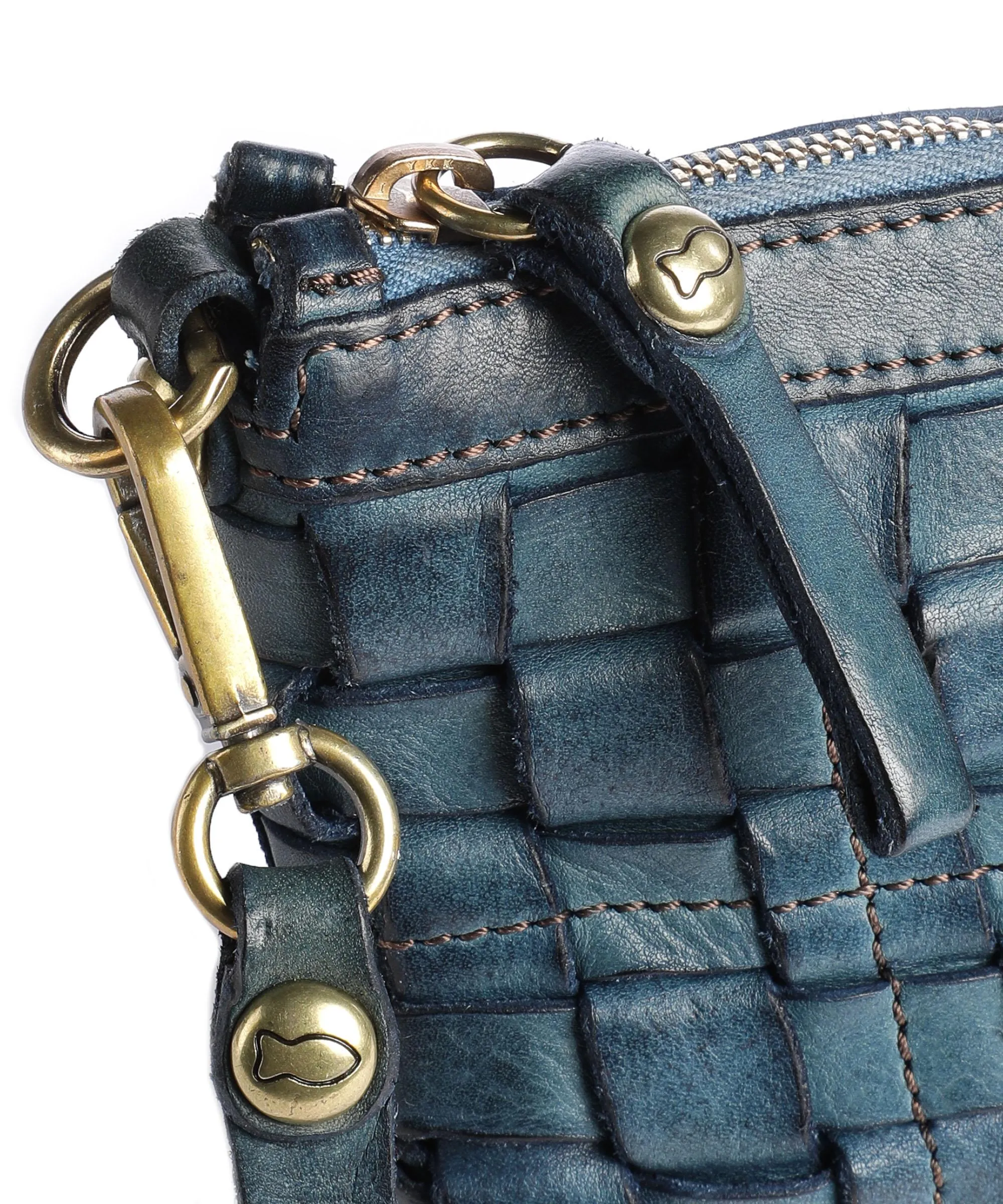  Campomaggi Prestige Borsa a tracolla pelle di vacchetta grana blu scuro  