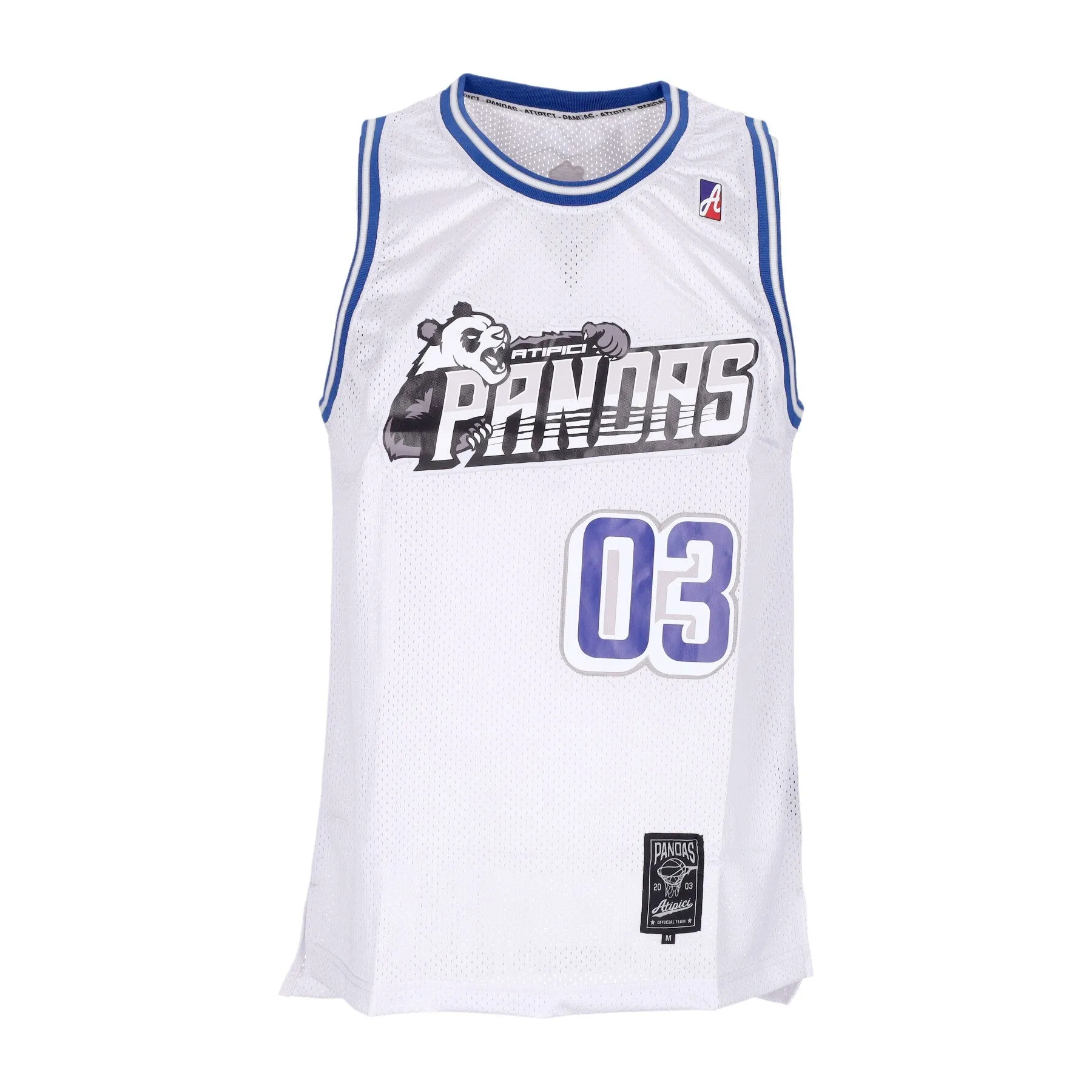 Canotta Basket Uomo Basketball Jersey Atipici Pandas White