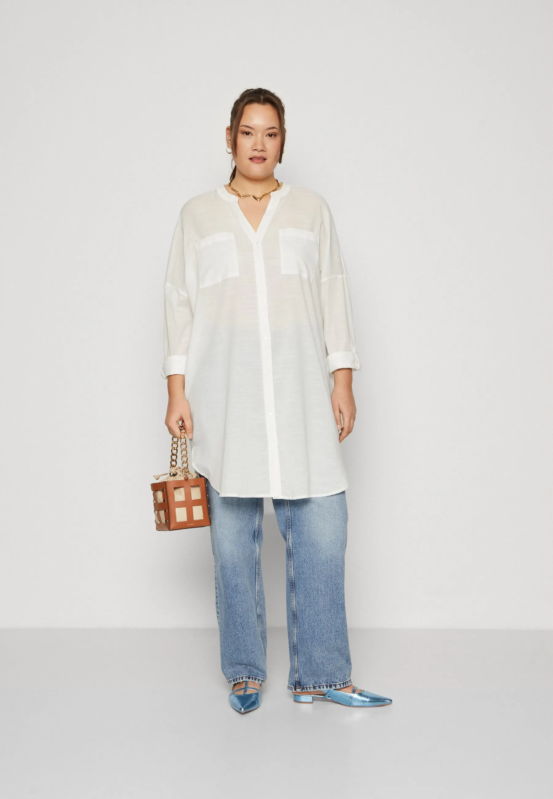 CARAPELDOORN SOLID V NECK SHIRT - Camicetta
