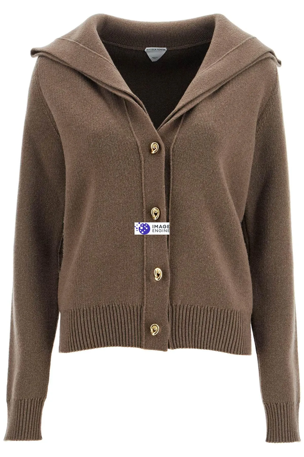 Cardigan con colletto marinière