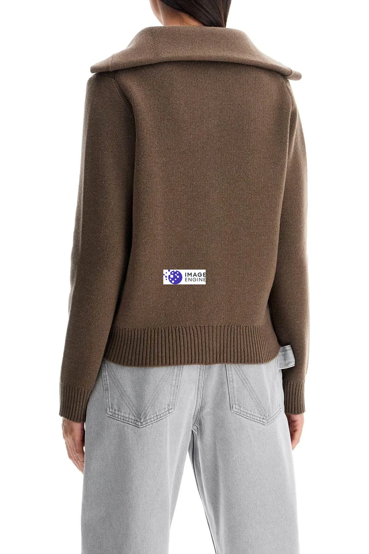 Cardigan con colletto marinière