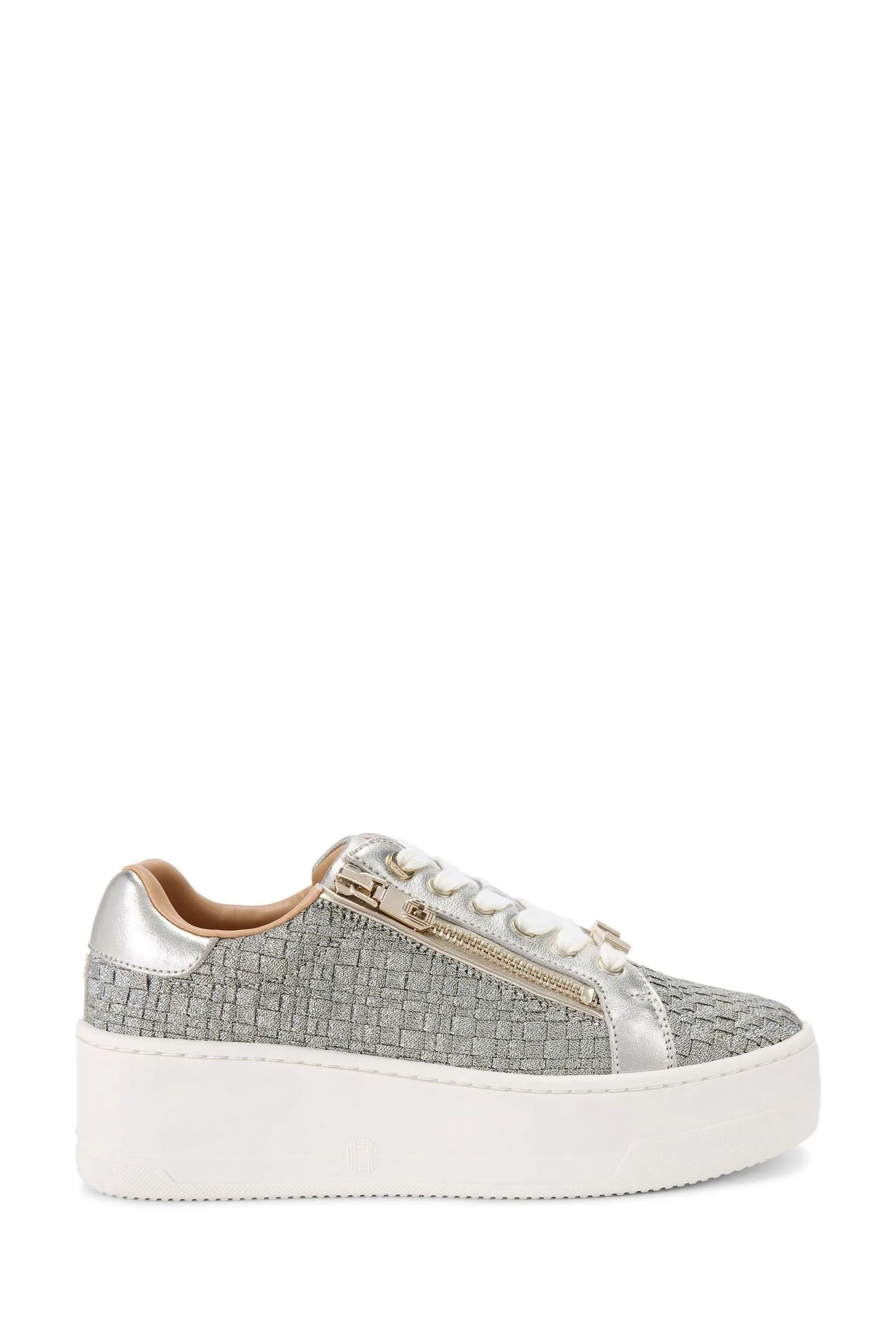 Carvela Rafia Argento - Connected - Scarpe da ginnastica con zip    