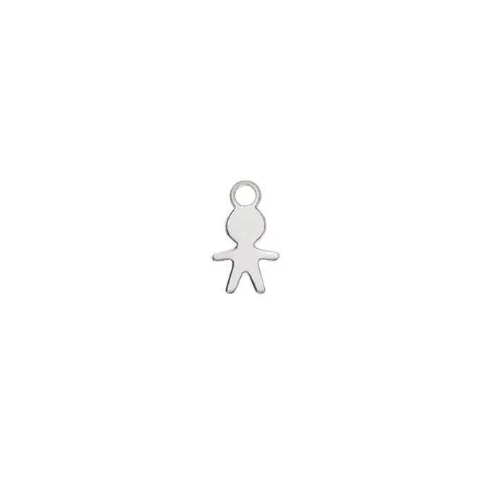 Charm bimbo oro bianco 18kt Luxury Piercing di Maman et Sophie