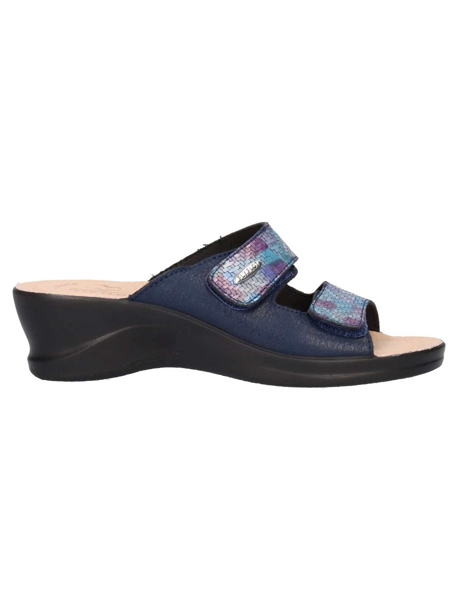 Ciabatta con zeppa Fly Flot da donna blu