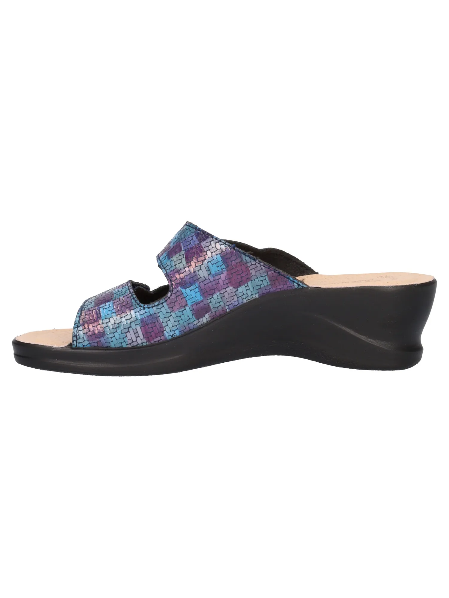 Ciabatta con zeppa Fly Flot da donna blu