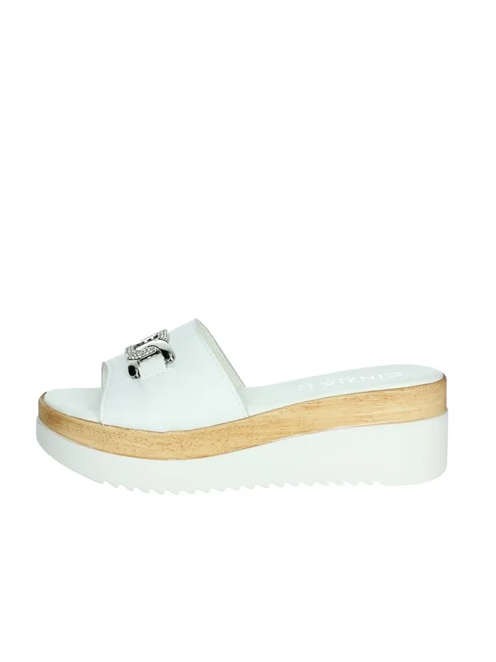 Cinzia Soft  CIABATTE CON ZEPPA IAF343456 BIANCO