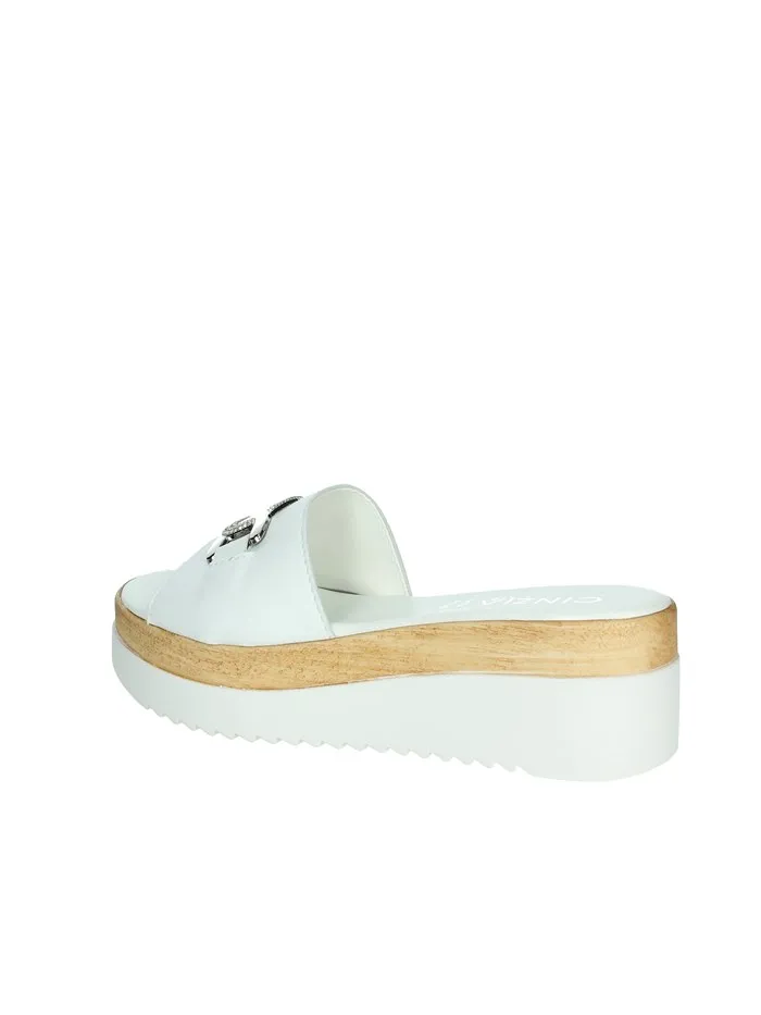 Cinzia Soft  CIABATTE CON ZEPPA IAF343456 BIANCO
