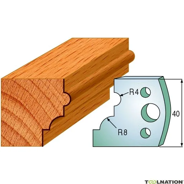 CMT 690.024 Coppia di coltelli profilati altezza 40 mm numero 24