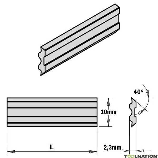 CMT 795.530.10 Coltello sistema Tersa HPS 530x10x2,3