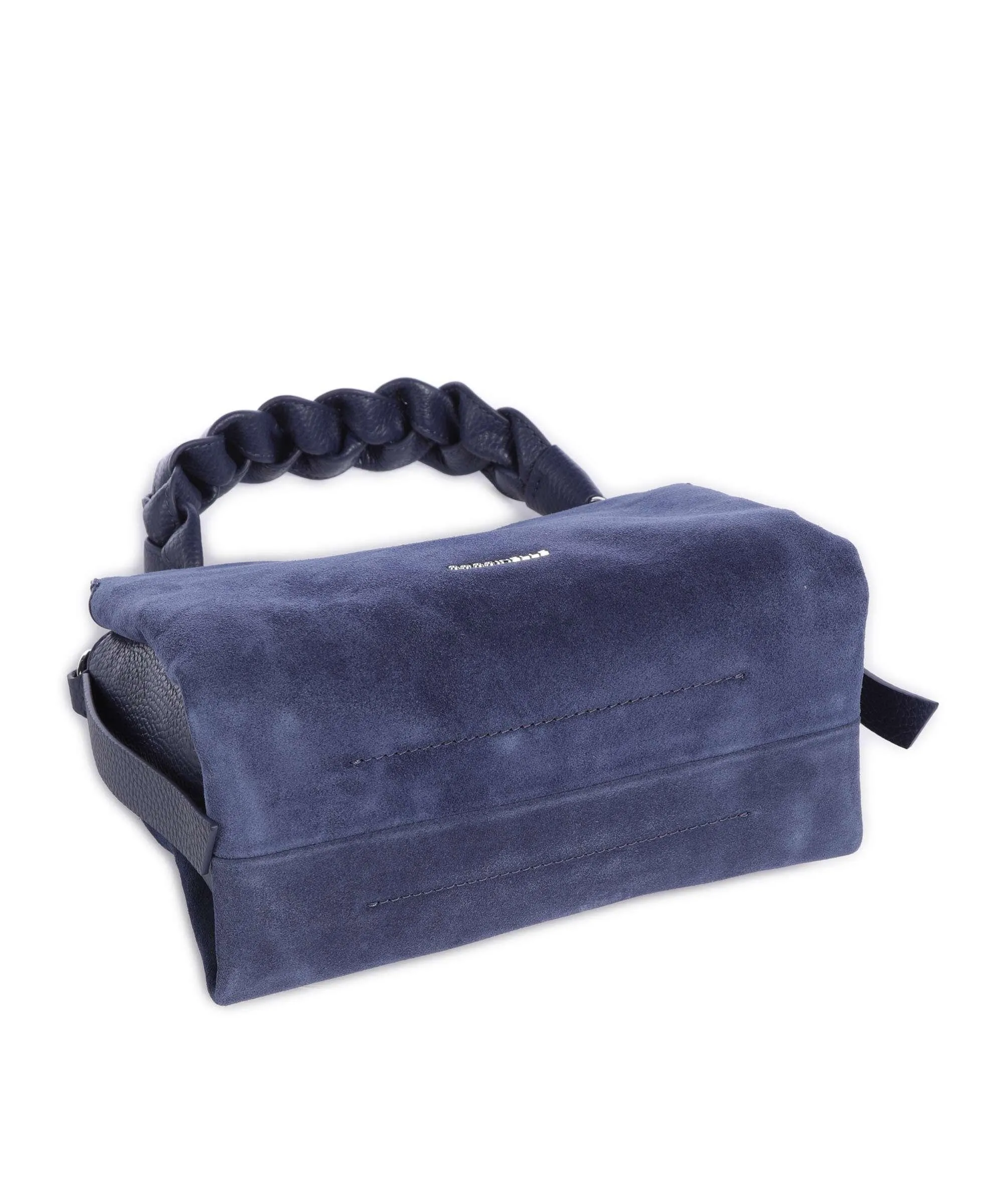  Coccinelle Boheme Suede Borsa a spalla pelle bovina ruvida blu scuro  