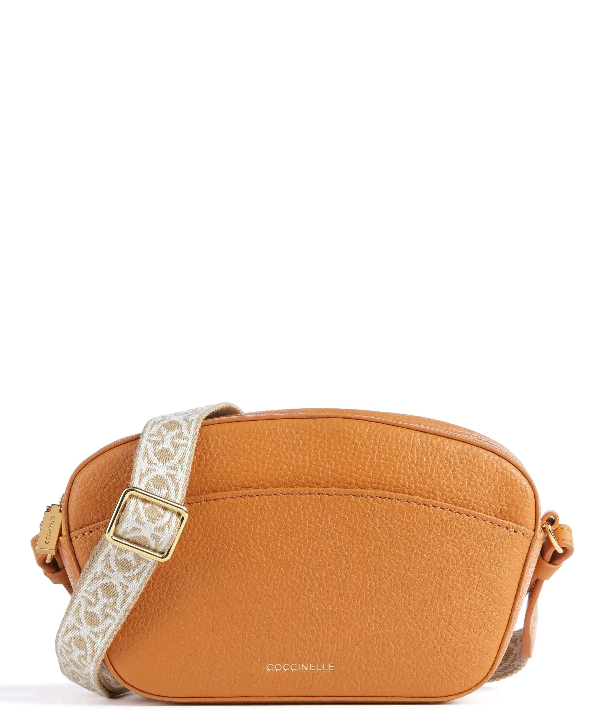  Coccinelle Enchanteuse Borsa a tracolla pelle granulata arancio  