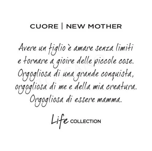 Collana Kidult in Acciaio e Smalti Cuore | New Mother – Family – 751108