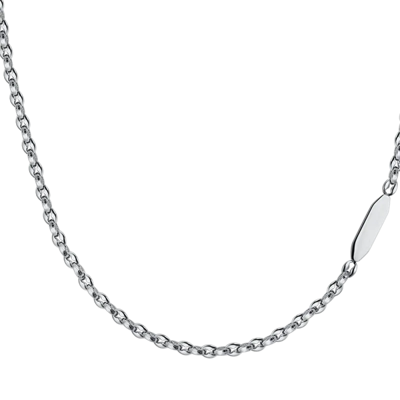 COLLANA UOMO IN ACCIAIO CON ELEMENTO