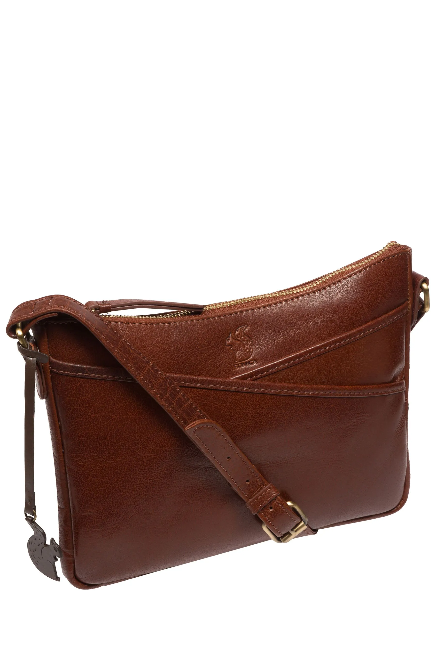 Conkca - Viola - Borsa a tracolla in pelle