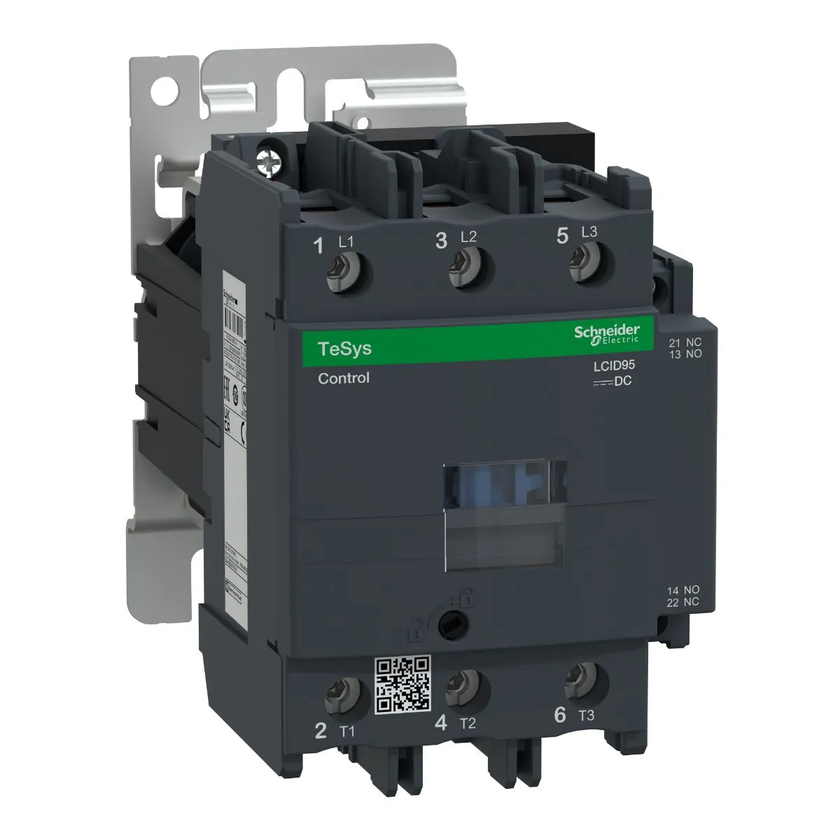 Contattore Controllo motori Schneider Electric, serie LC1D, 3 poli, 3 NA, 95 A, 45 kW, bobina 24 V c.c.
