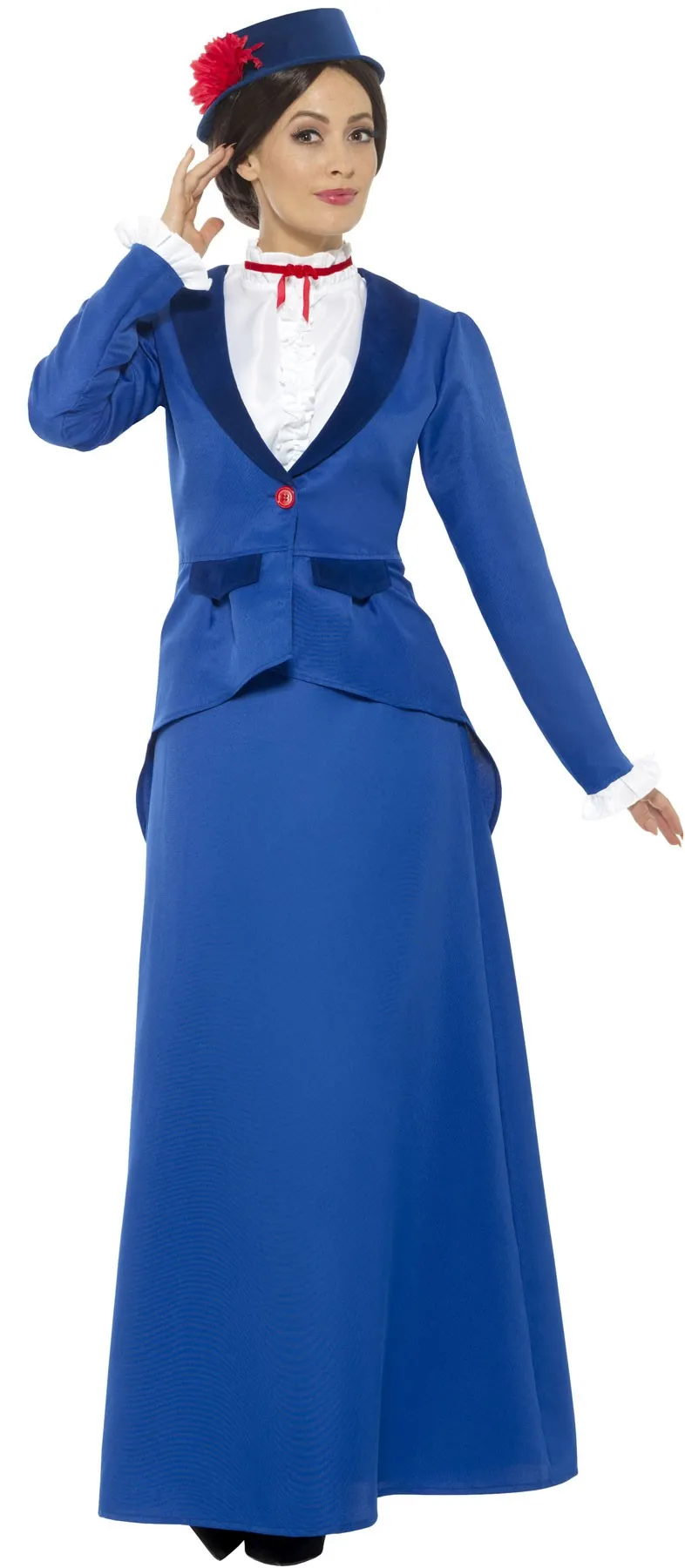 Costume tata Matilda blu