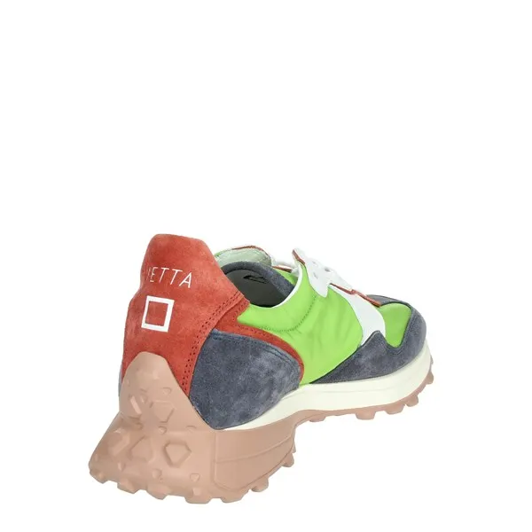 D.A.T.E.  SNEAKERS BASSA VETTA CAMP.6 VERDE ACIDO