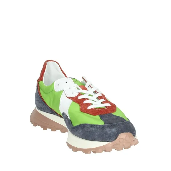 D.A.T.E.  SNEAKERS BASSA VETTA CAMP.6 VERDE ACIDO